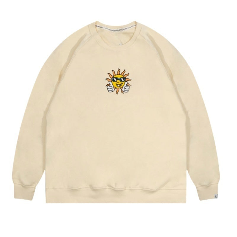 Khaki Hip-Hop Street Style Sweatshirt