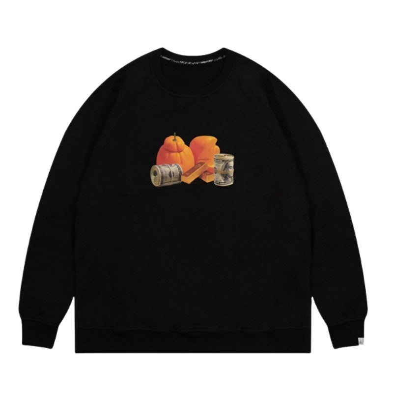 Stylish Black Relaxed-Fit Sweatshirt